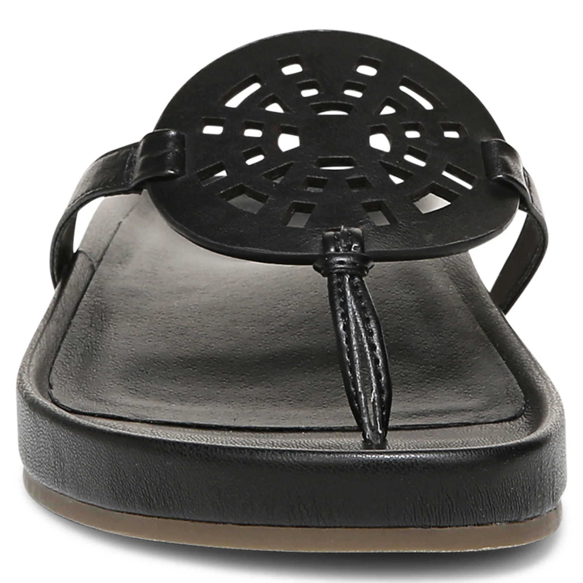 Clearance Vionic Solari Toe Post Sandal Clay|Black|Cream