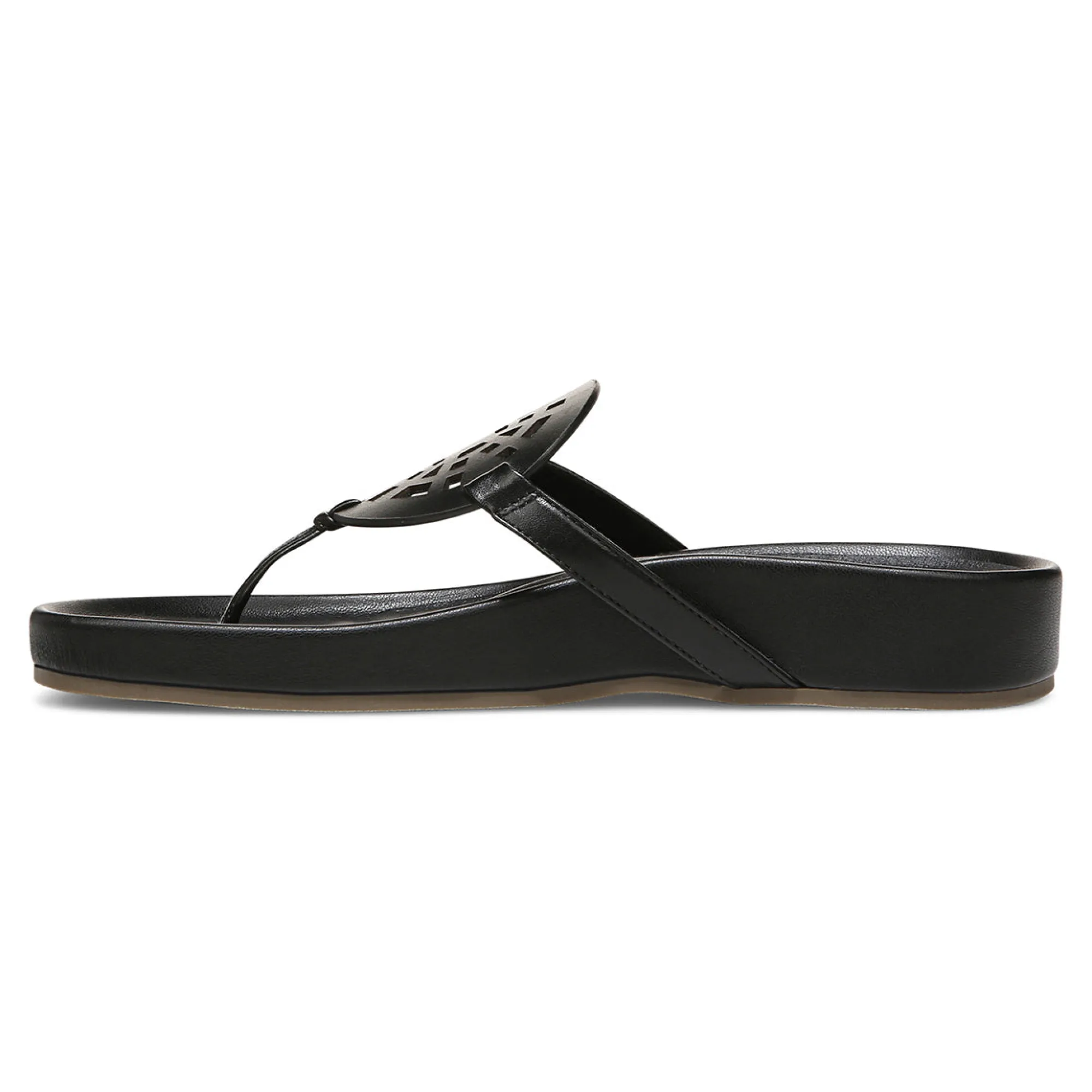Clearance Vionic Solari Toe Post Sandal Clay|Black|Cream