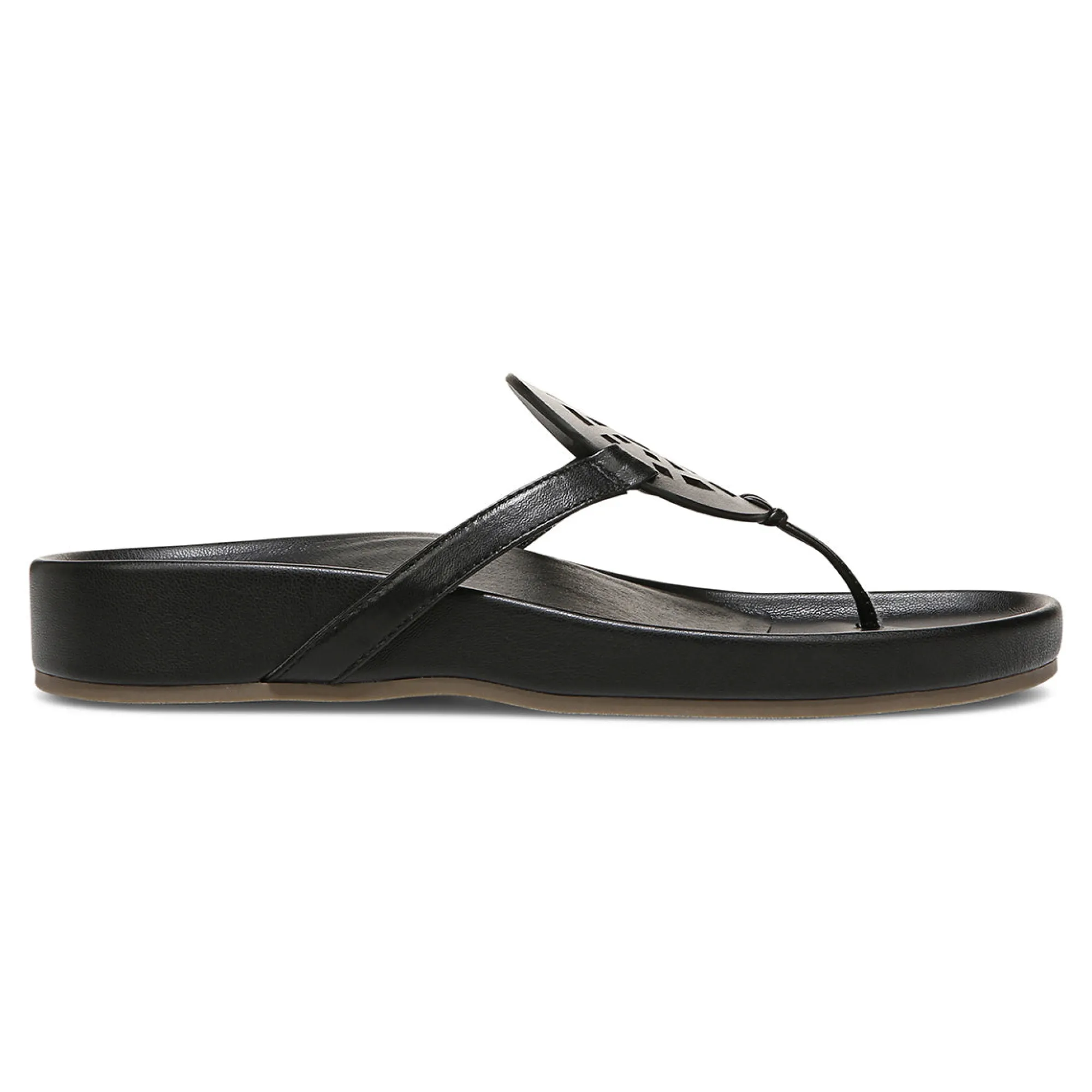 Clearance Vionic Solari Toe Post Sandal Clay|Black|Cream