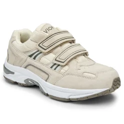 Hot Vionic Tabi Walker (Wide) Black|Cream Suede|White-Blue