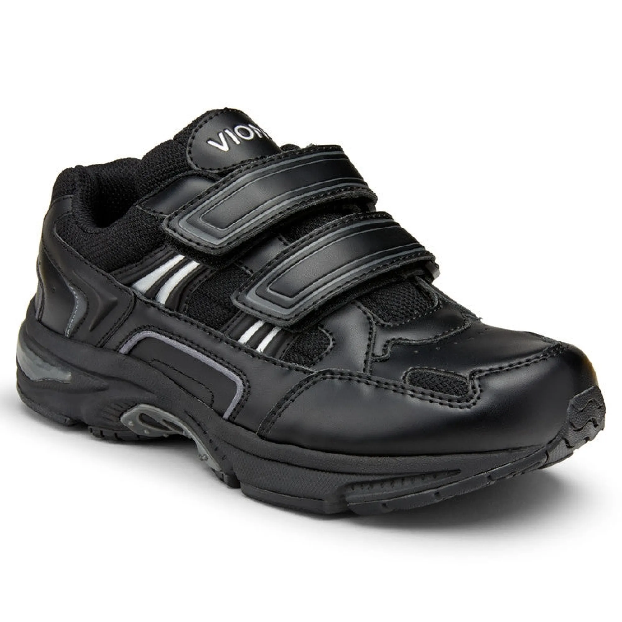 Hot Vionic Tabi Walker (Wide) Black|Cream Suede|White-Blue