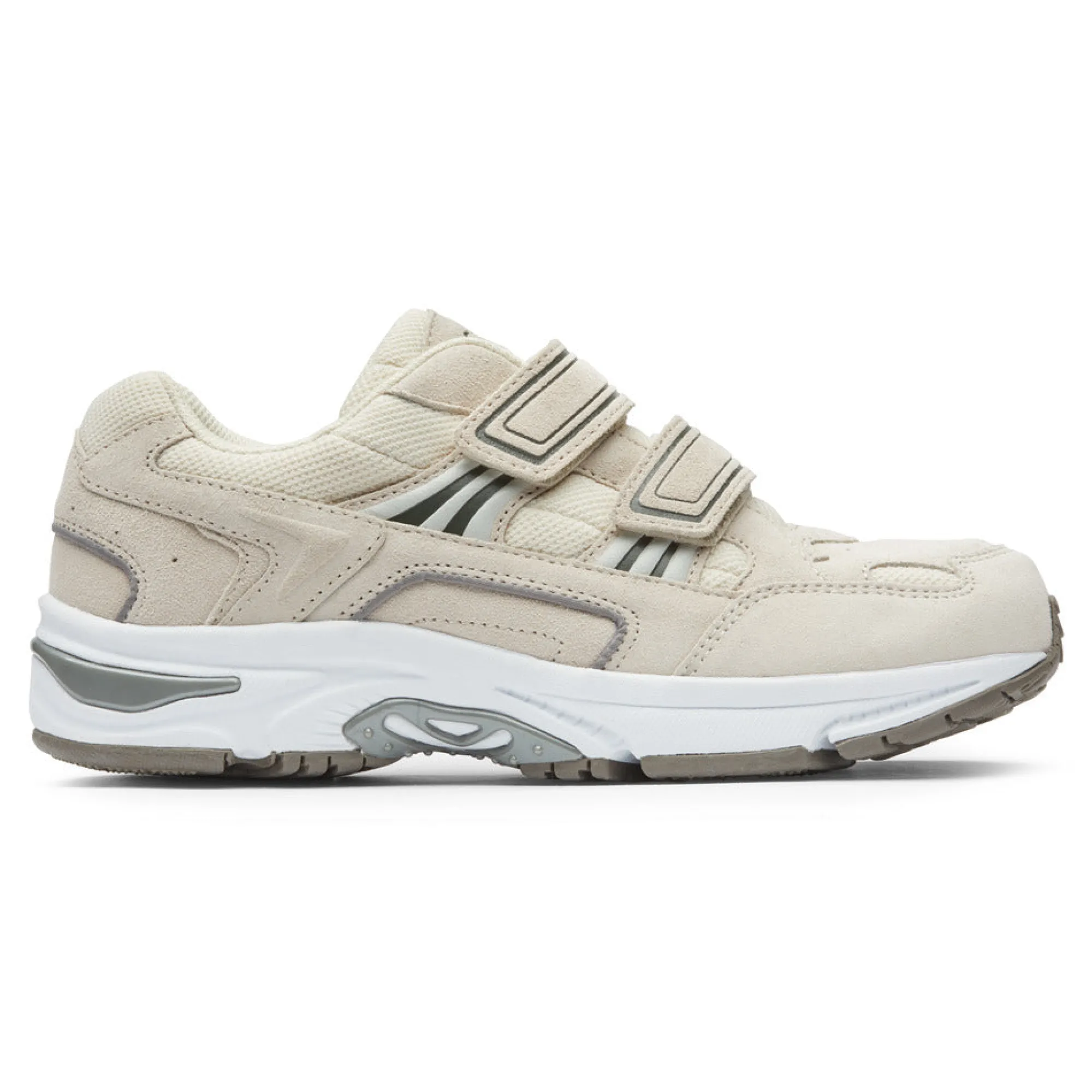 Hot Vionic Tabi Walker (Wide) Black|Cream Suede|White-Blue