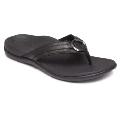 Cheap Vionic Tide Aloe Toe Post Sandal Black|Black Leather|Champagne|Lavender