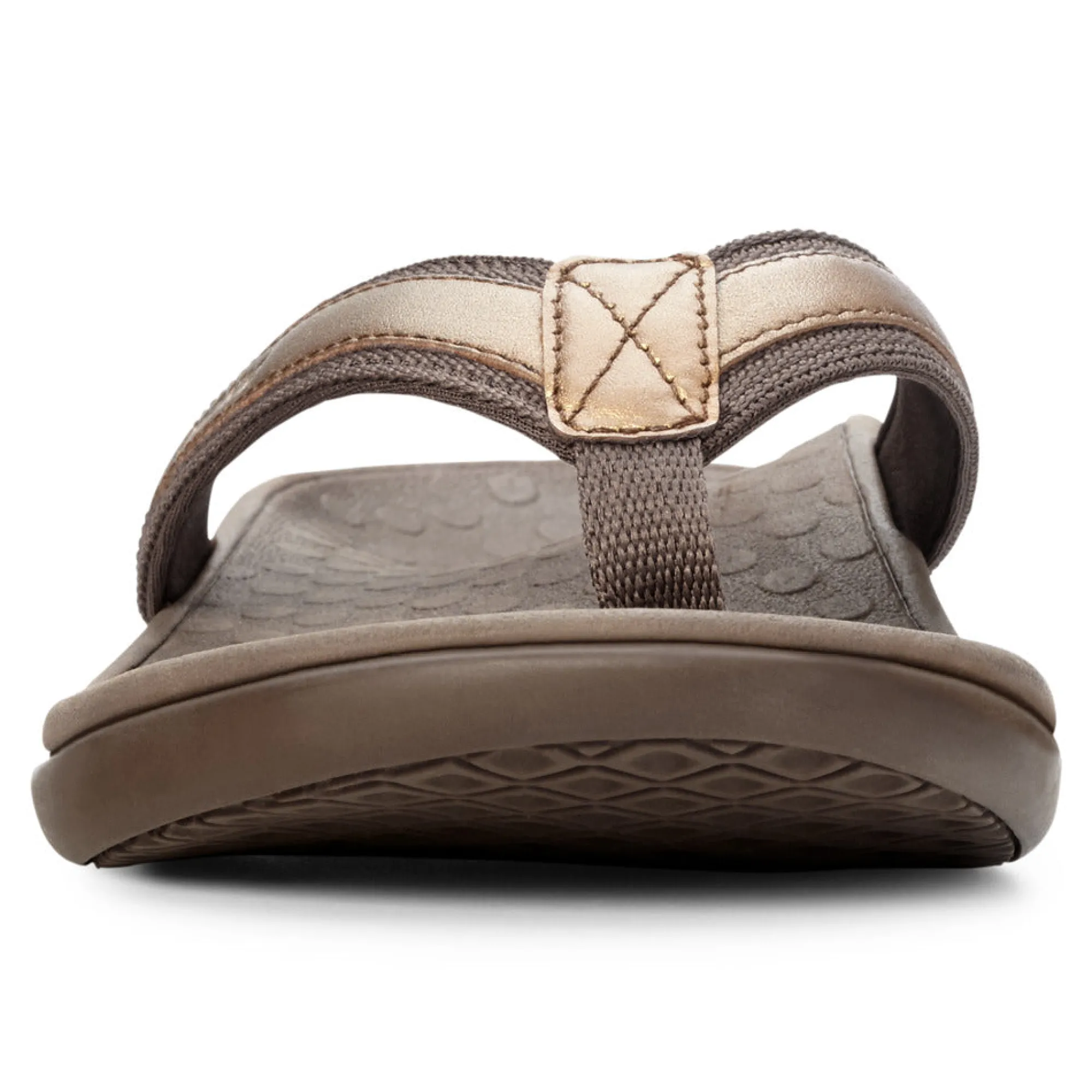 Outlet Vionic Tide Ii Toe Post Sandal Black|Bronze|Gold Cork|Lichen