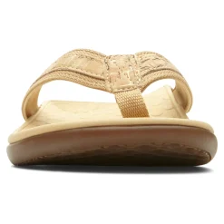 Outlet Vionic Tide Ii Toe Post Sandal Black|Bronze|Gold Cork|Lichen