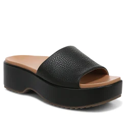 Best Sale Vionic Trista Platform Sandal Black Tumbled|Cream