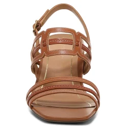 Clearance Vionic Zaphira Heeled Sandal Tan|Black|Cream