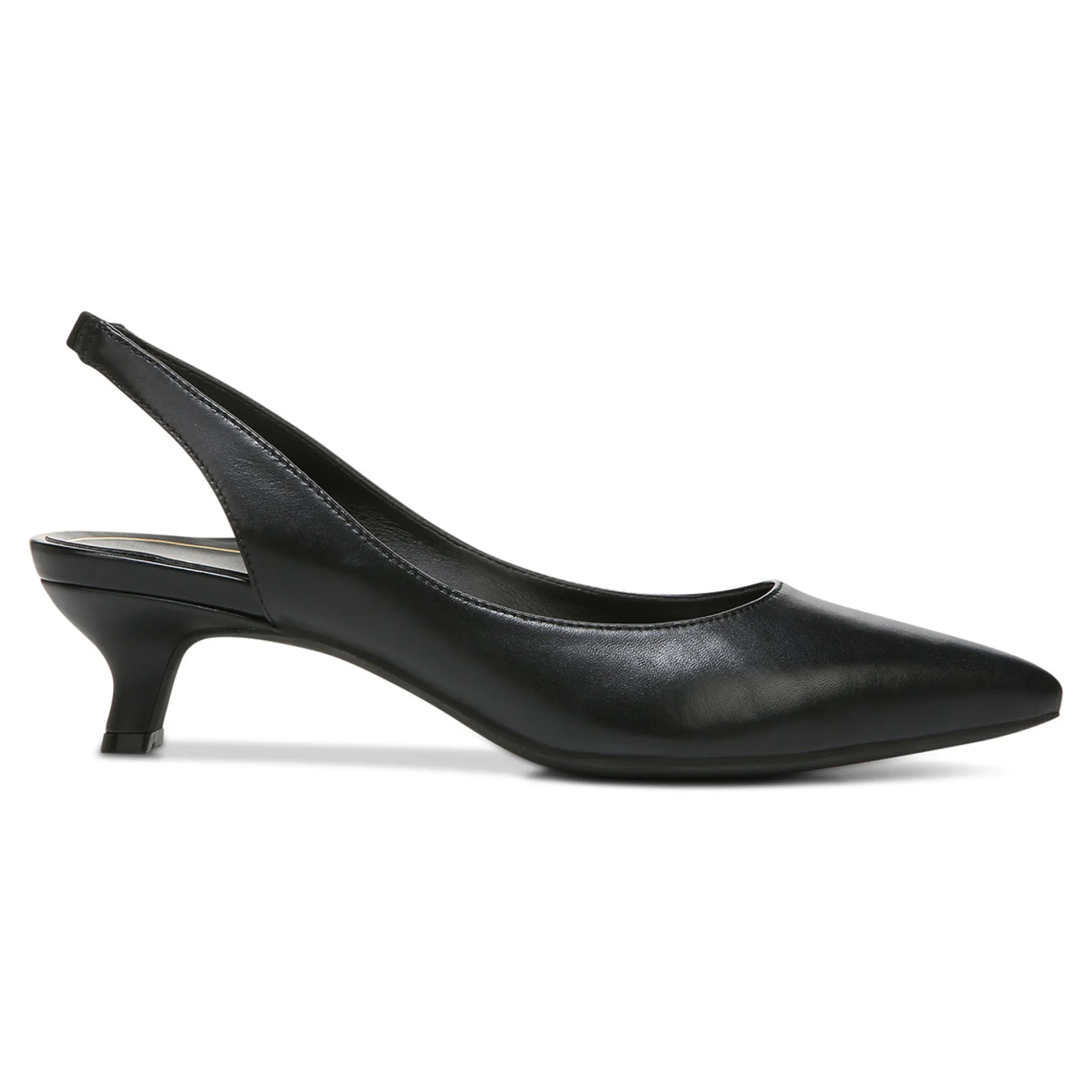 Discount Vionic Ziva Kitten Heel Black|Macaroon